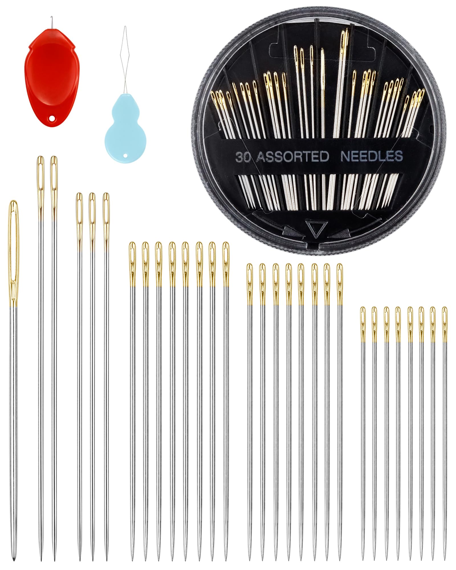 【新品未使用】Needles Set-Up S Amazon.com: FIVEIZERO 30-Count Premium Hand Sewing Needles